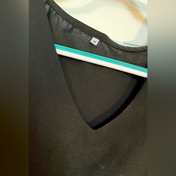 Black dress. Unknown brand. New. 100% Dacron material. Size medium. - Picture 3 of 3